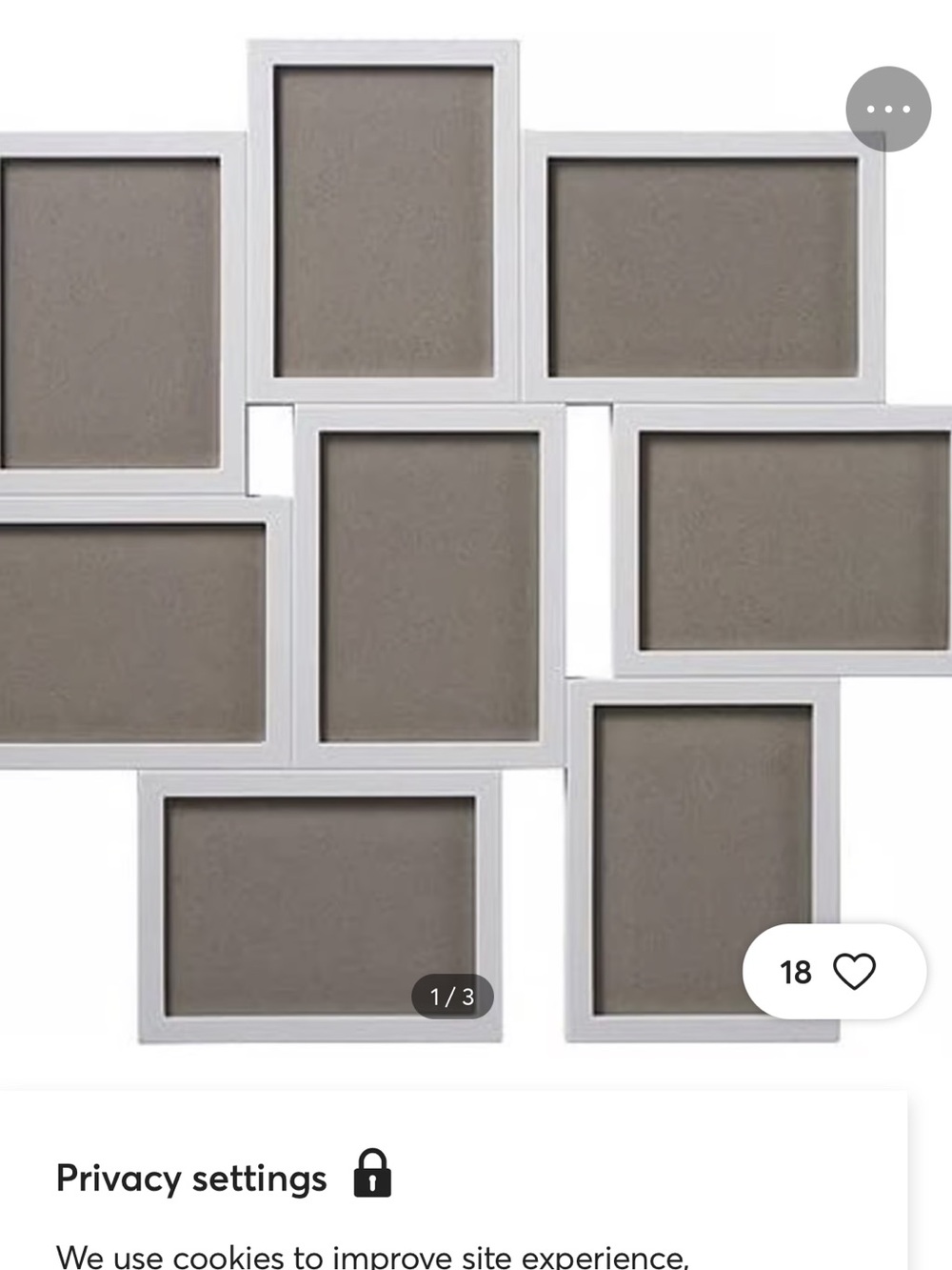 GIVEAWAY SALE!  Target white Picture  photo Frame -  collage style